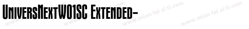 UniversNextW01SC Extended字体转换